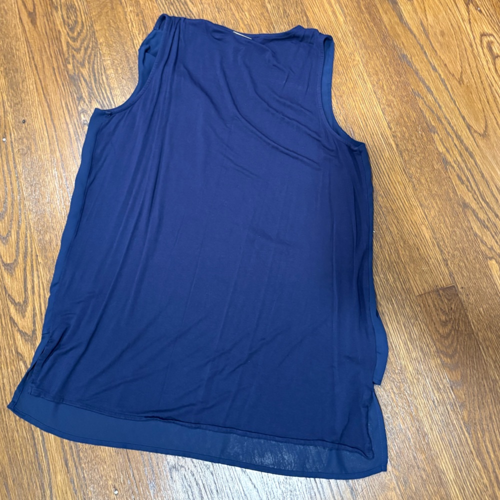 Michael Kors Navy Sleeveless Top - Picture 3 of 3